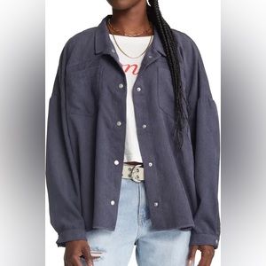 BP gray corduroy oversized jacket